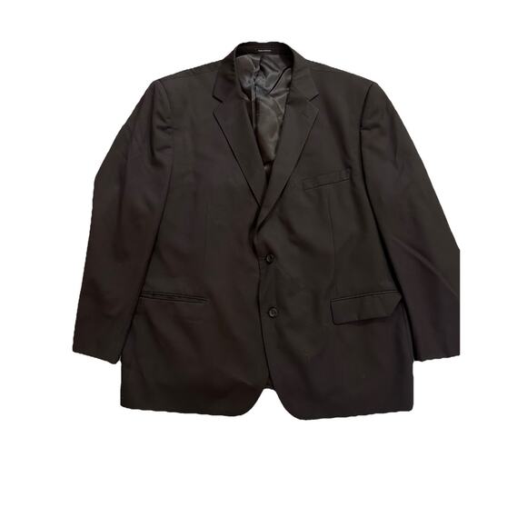 Pronto Uomo Platinum Blazer Men's 52 Reg Black Suit Jacket Sport Coat Wool - Picture 1 of 5